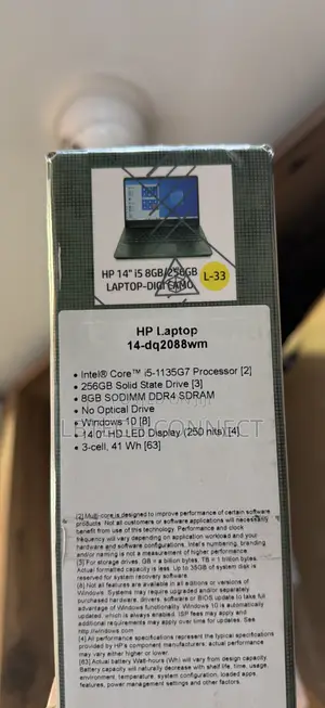 New Laptop HP 14-dq1088wm 8GB Intel Core i5 SSD 256GB