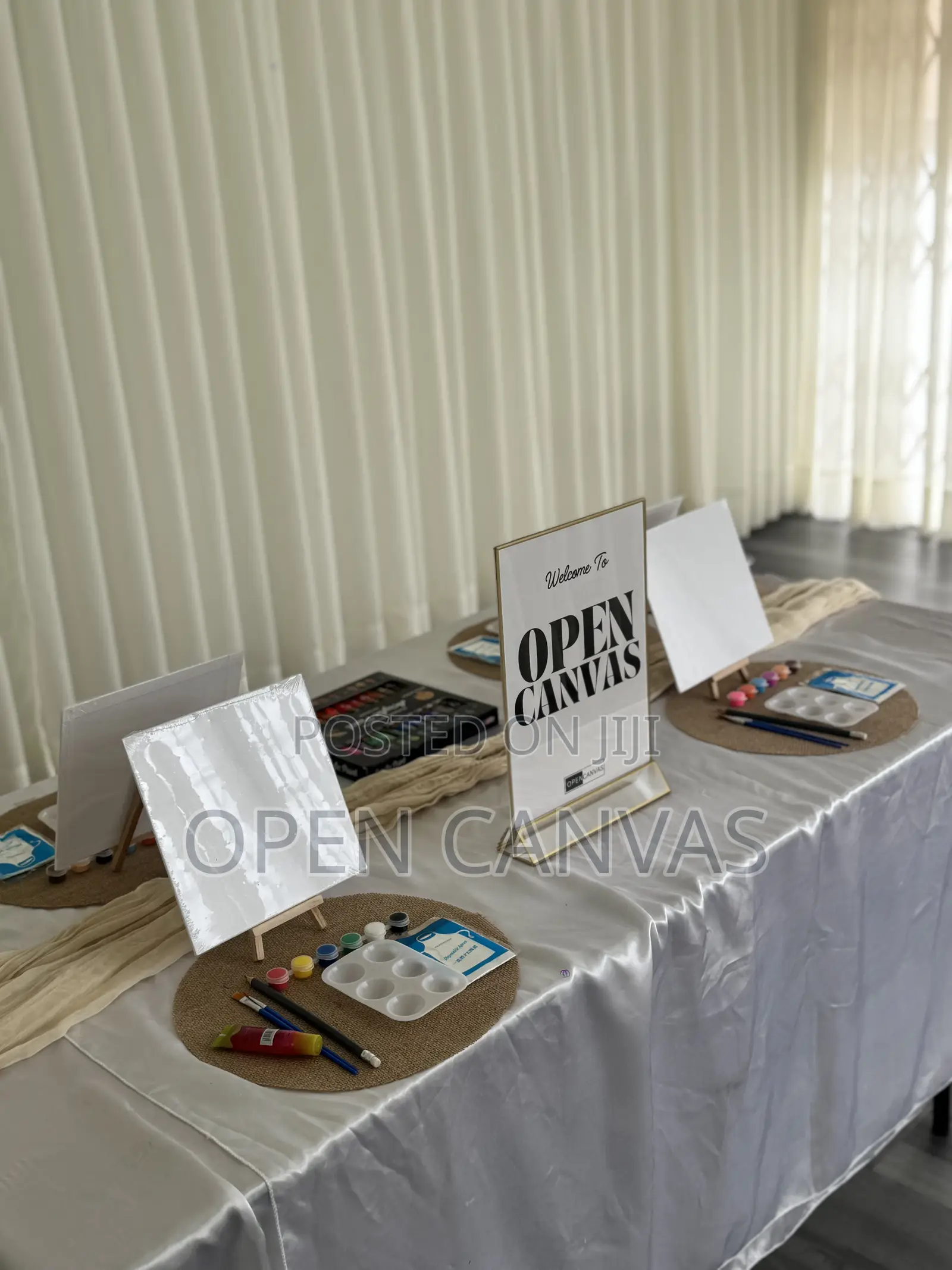Open Canvas Ghana: Paint Set Up for 6 – Group Deal