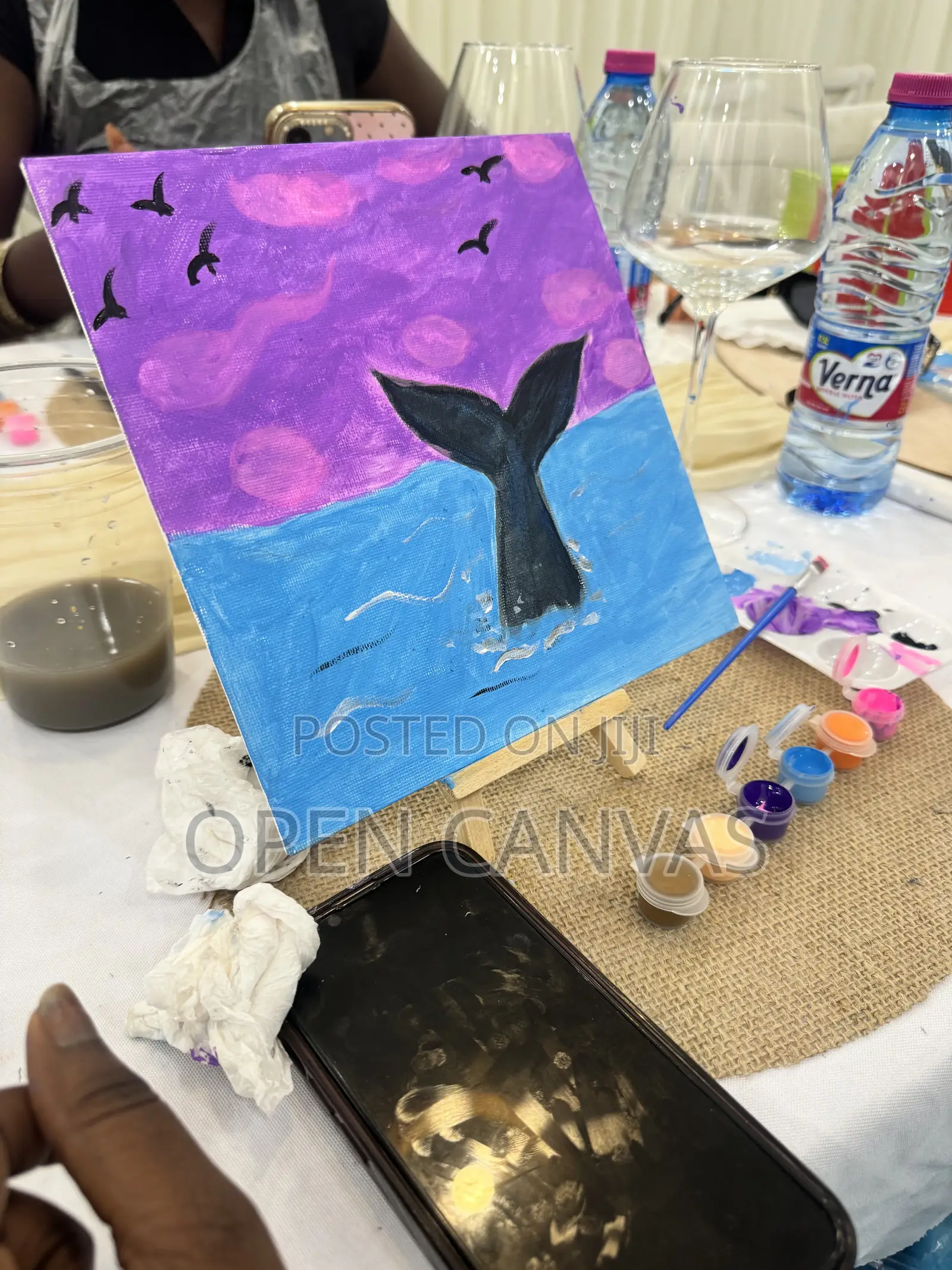 Open Canvas Ghana: Paint Set Up for 6 – Group Deal