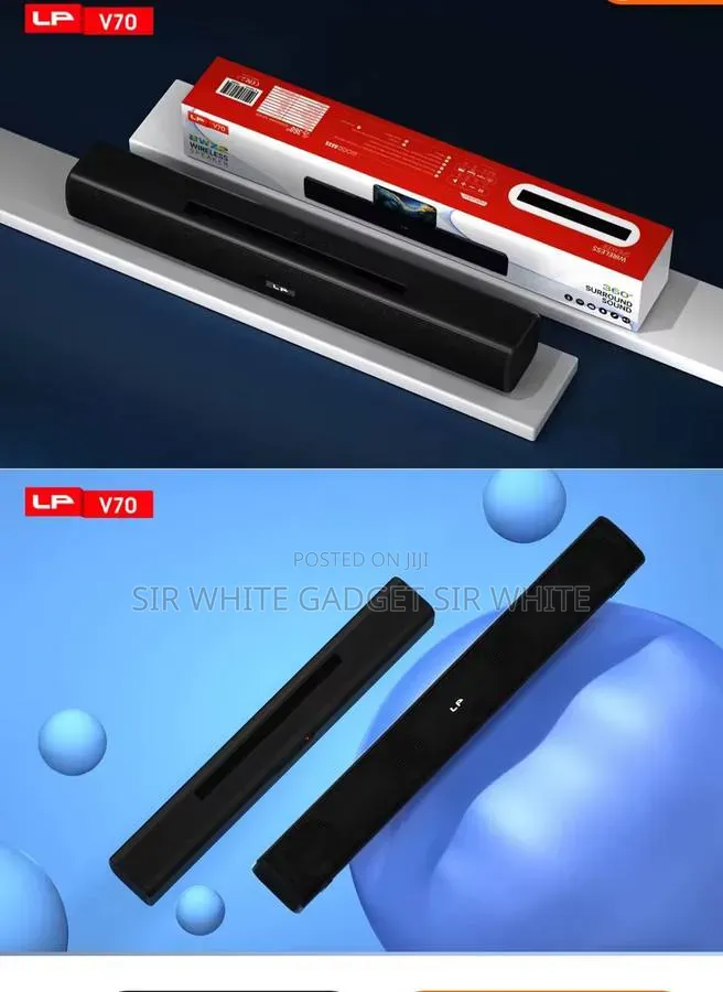 LP-V70 Is a Portable Wireless Stereo Soundbar and Bluetooth Speaker