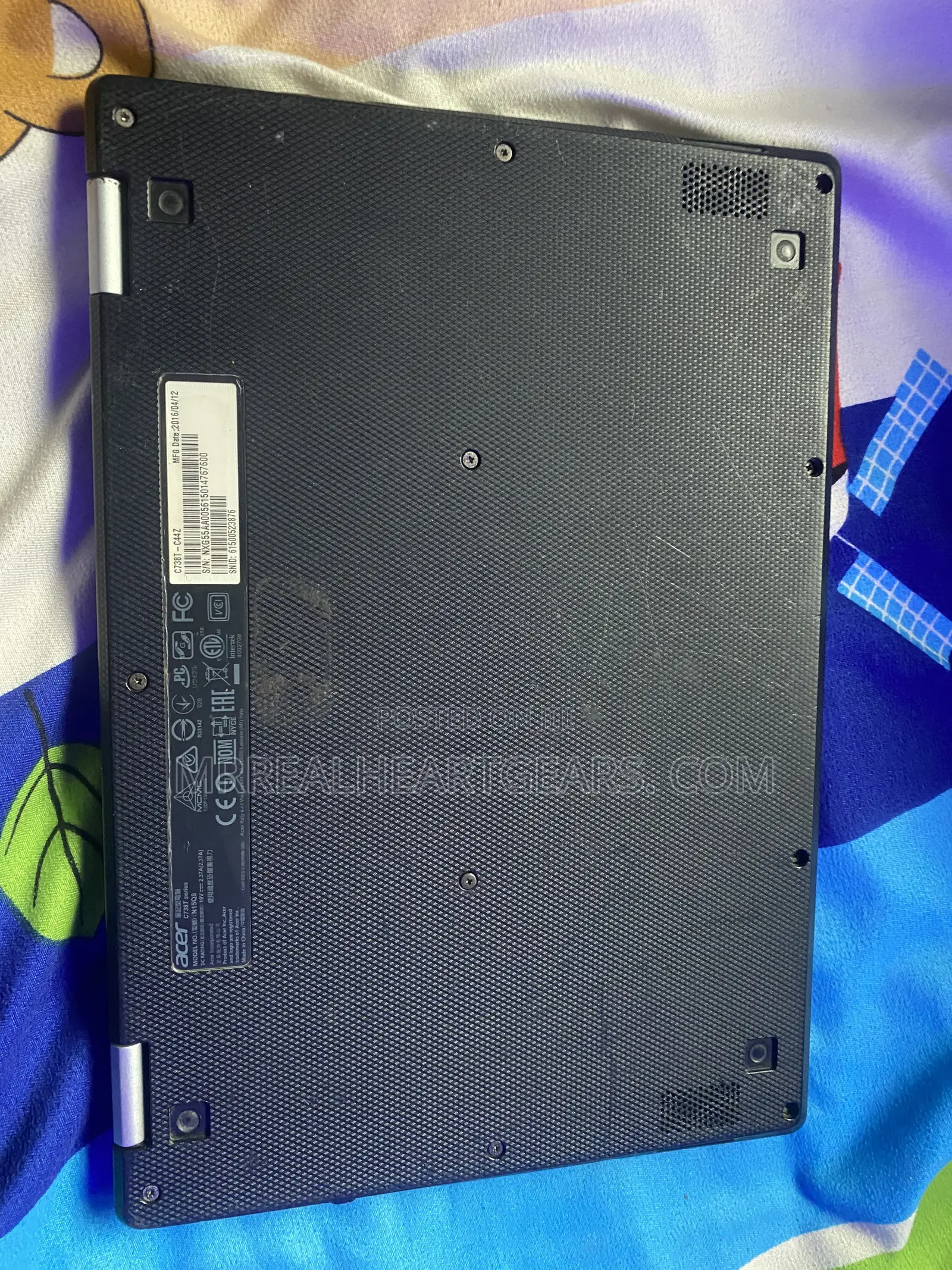 Laptop Acer Chromebook R 11 C738T 4GB Intel Celeron eMMC 16 GB