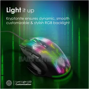 Vertux KRYPTONITE Wired Gaming Mouse Red