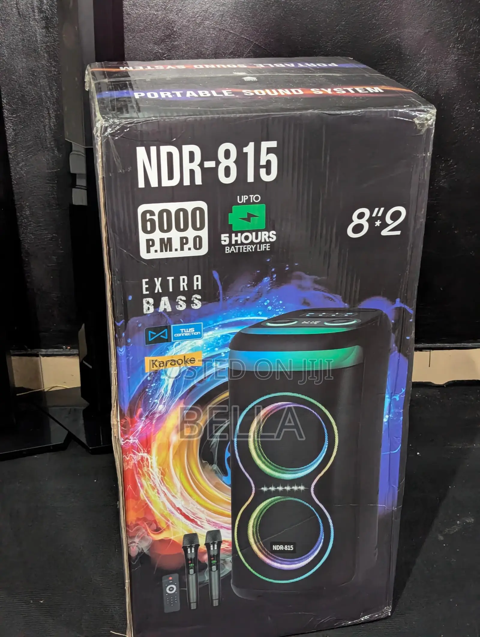 Party Speaker With 2 Microphones