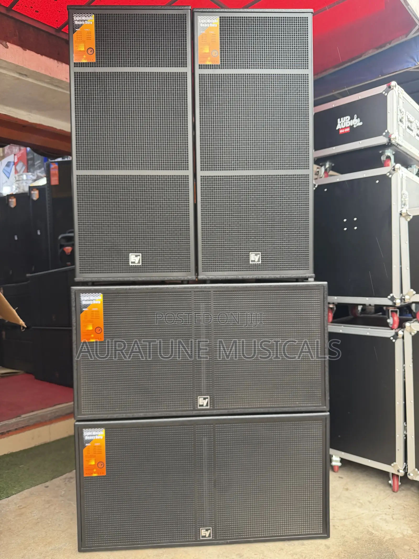Electro-Voice (EV) Speakers Double Sub and Full Range