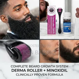 Kirkland Minoxidil and Derma Roller (Clinically Proven)