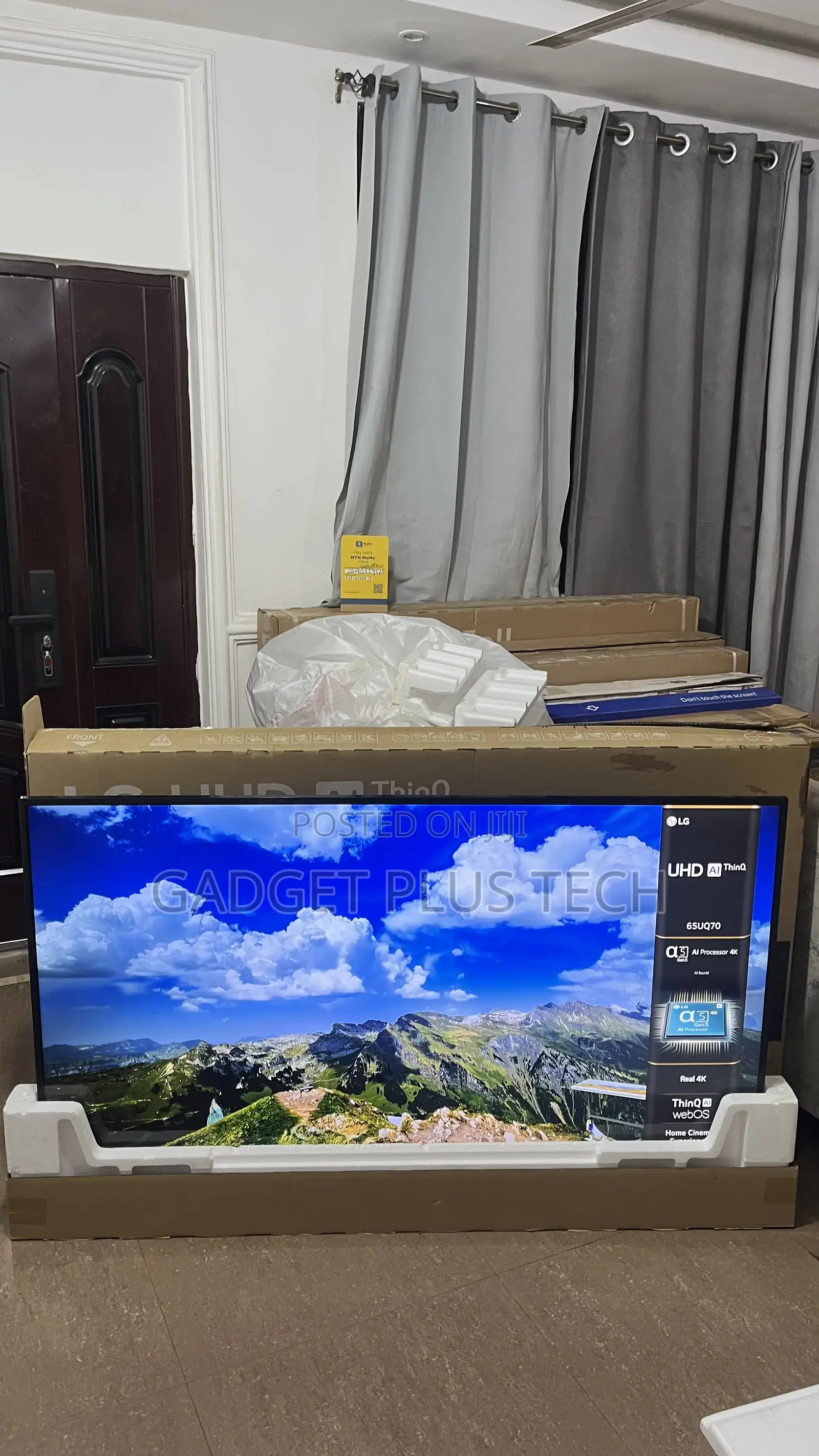 New 2023 65” LG ThinQ Ai UHD Smart TV