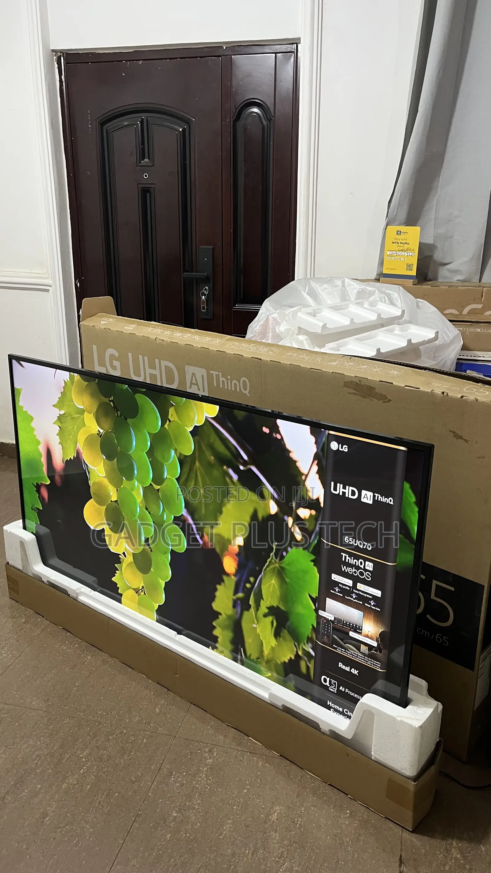 New 2023 65” LG ThinQ Ai UHD Smart TV