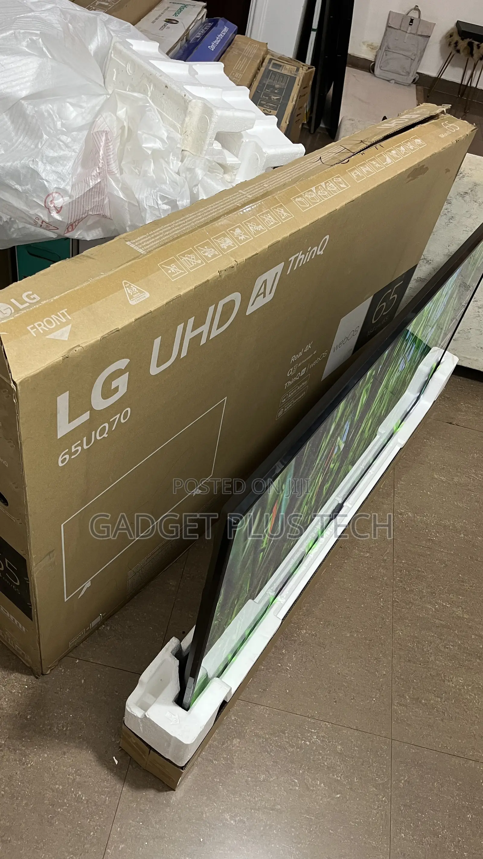 New 2023 65” LG ThinQ Ai UHD Smart TV