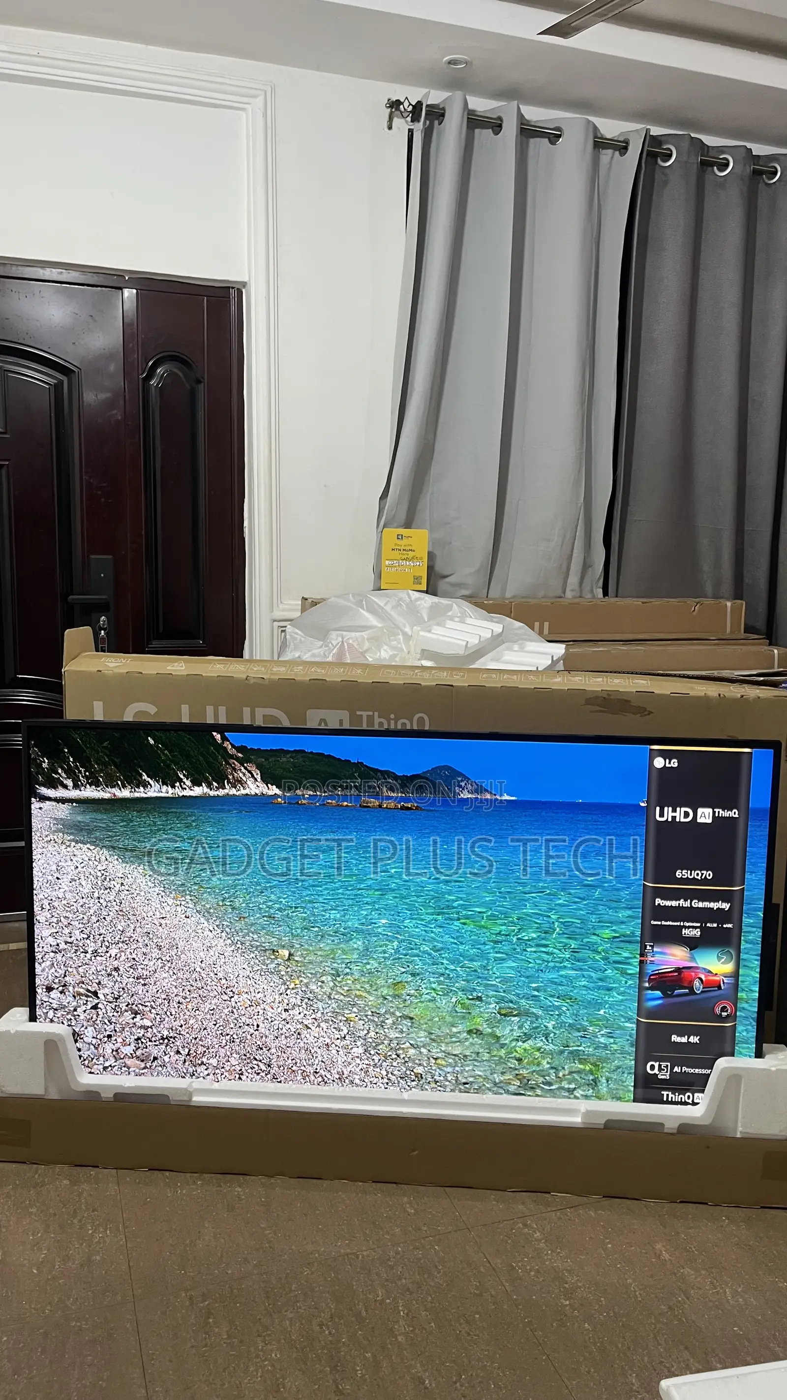 New 2023 65” LG ThinQ Ai UHD Smart TV