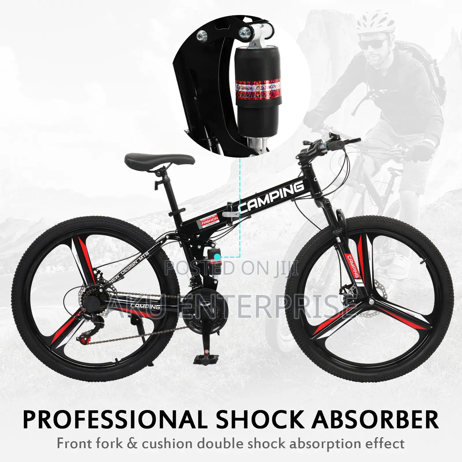 26-Inch Foldable Mountain Bike