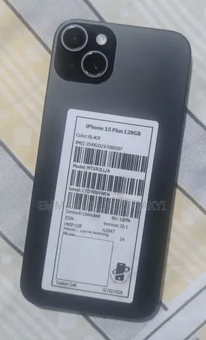 Apple iPhone 15 Plus 128 GB Black