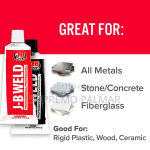 J-B Weld Steel Reinforced Epoxy, Metal, Plastic, Wood Concrete .