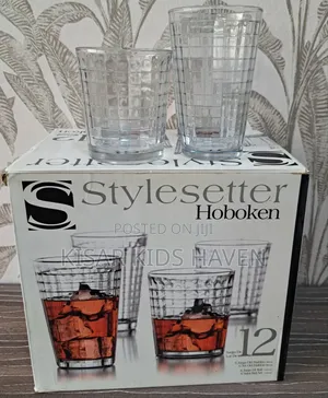 12 Pieces Glass Ware ( Reduced to Clear )
