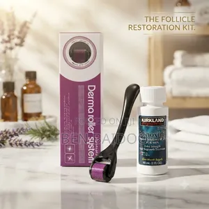 Kirkland Minoxidil and Derma Roller (Hair Follicle Kit)