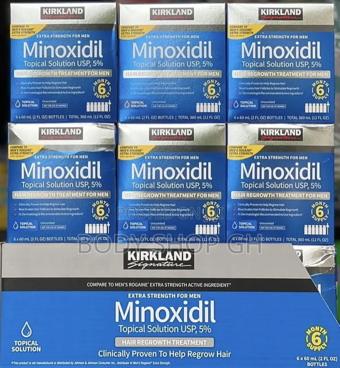 Original Usa Made Kirkland Minoxidil Full Box - 100% Original Kirkland