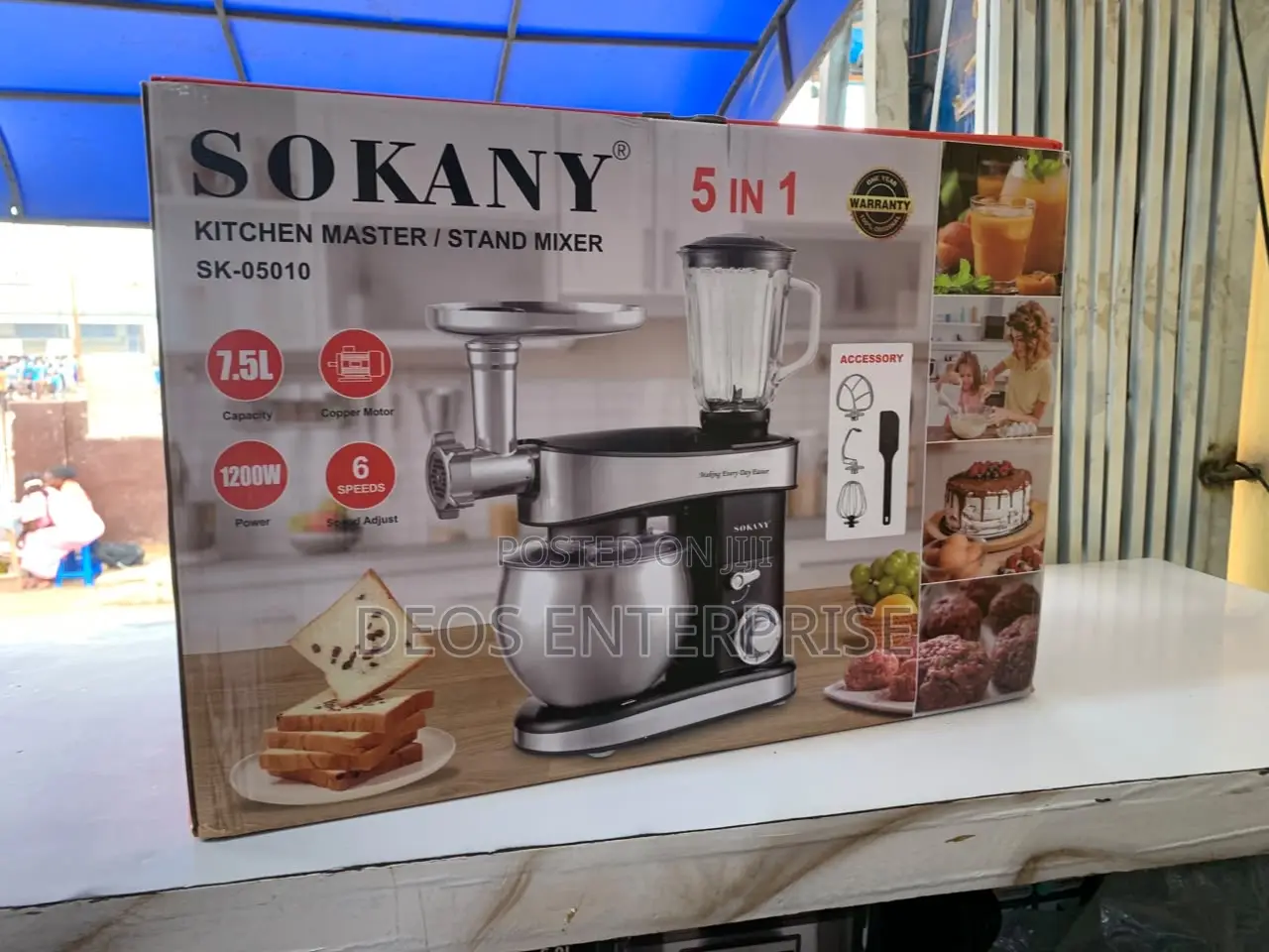 Sokany 5 in 1 Ultimate Kitchen Master Stand Mixer Blender
