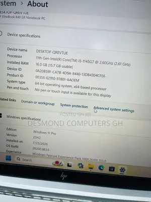 Laptop HP EliteBook 840 G8 16GB Intel Core i5 SSD 256GB