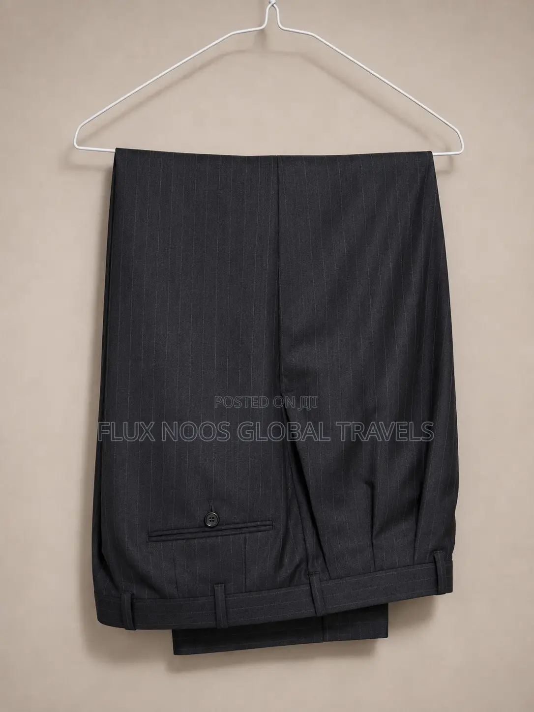 Men's Classic Dark Navy Pinstripe Business Suit