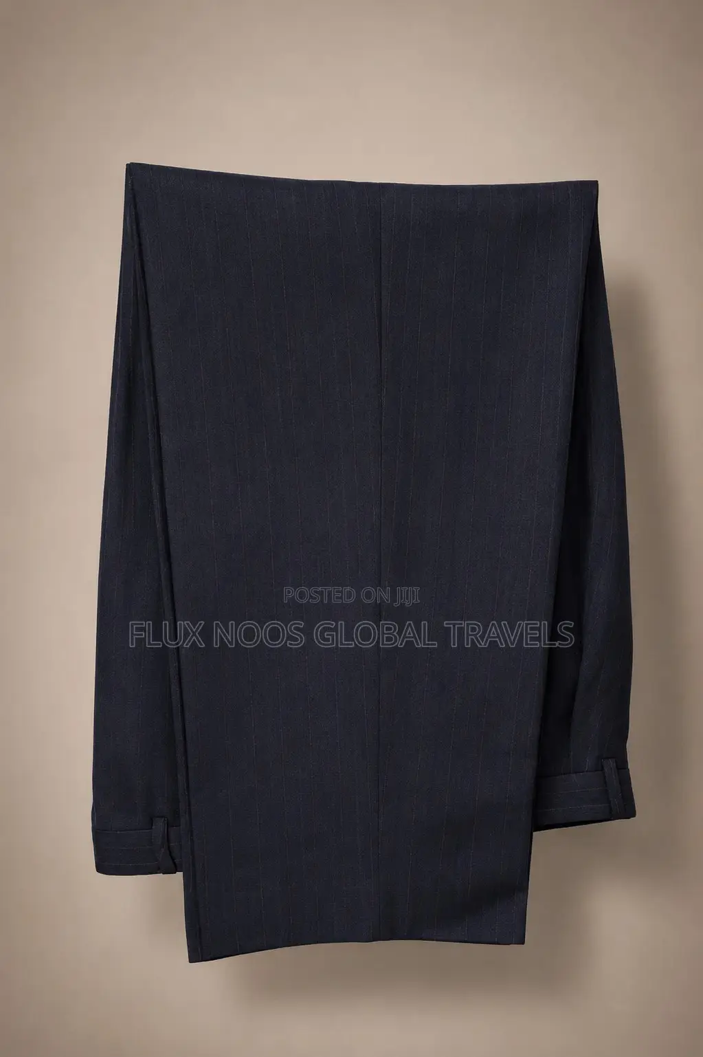 Men's Classic Dark Navy Pinstripe Business Suit