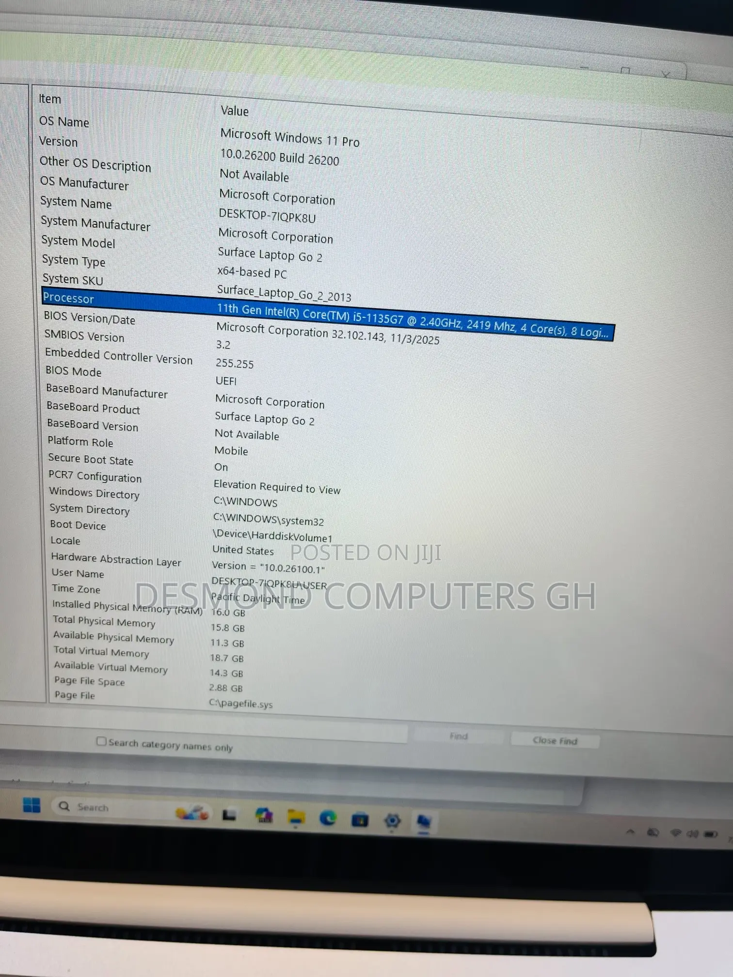 Laptop Microsoft Surface Laptop Go 2 16GB Intel Core i5 SSD 256GB