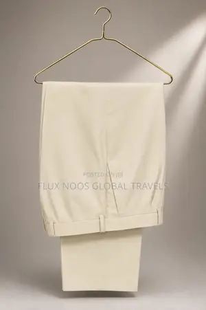 Men's Premium Cream/Beige 2-Piece Suit – Size 44 (Large)