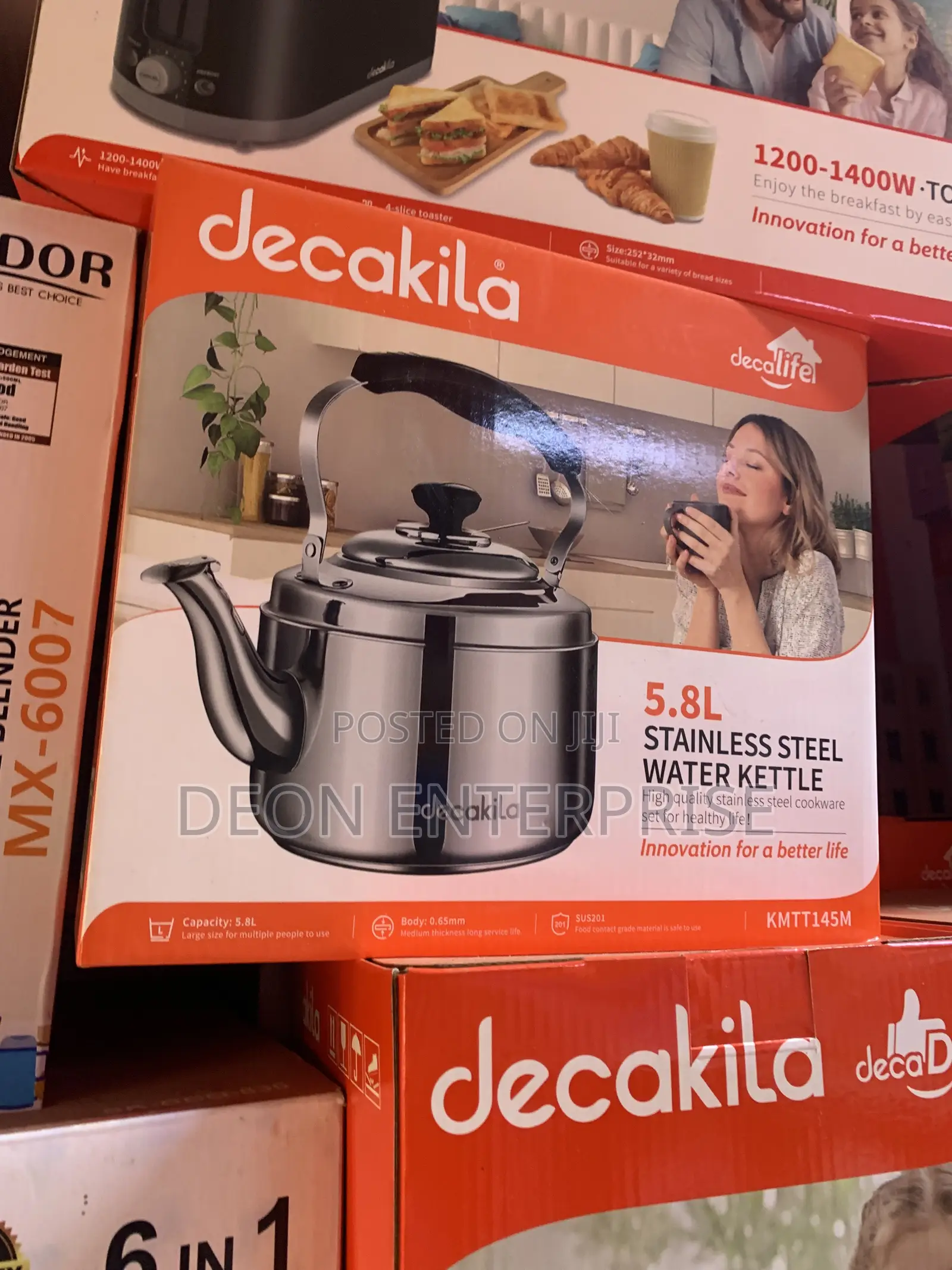 Decakila 5.8L Stainless Kettle