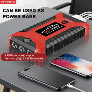 Power Bank Multipurpose Car Jump Starter With Inflator