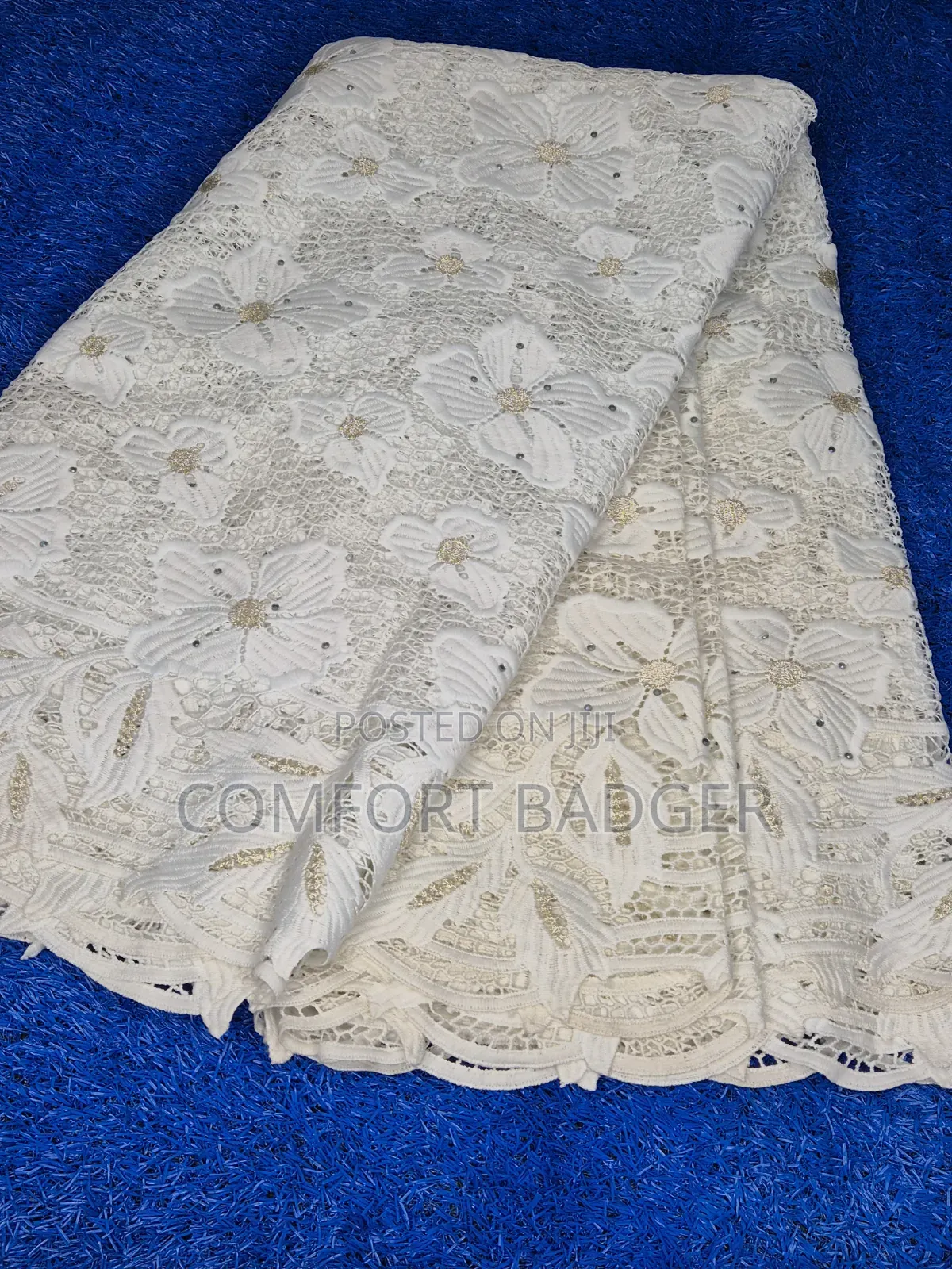 Quality Heavy Weight Embroidery Cord Lace With Floral Details