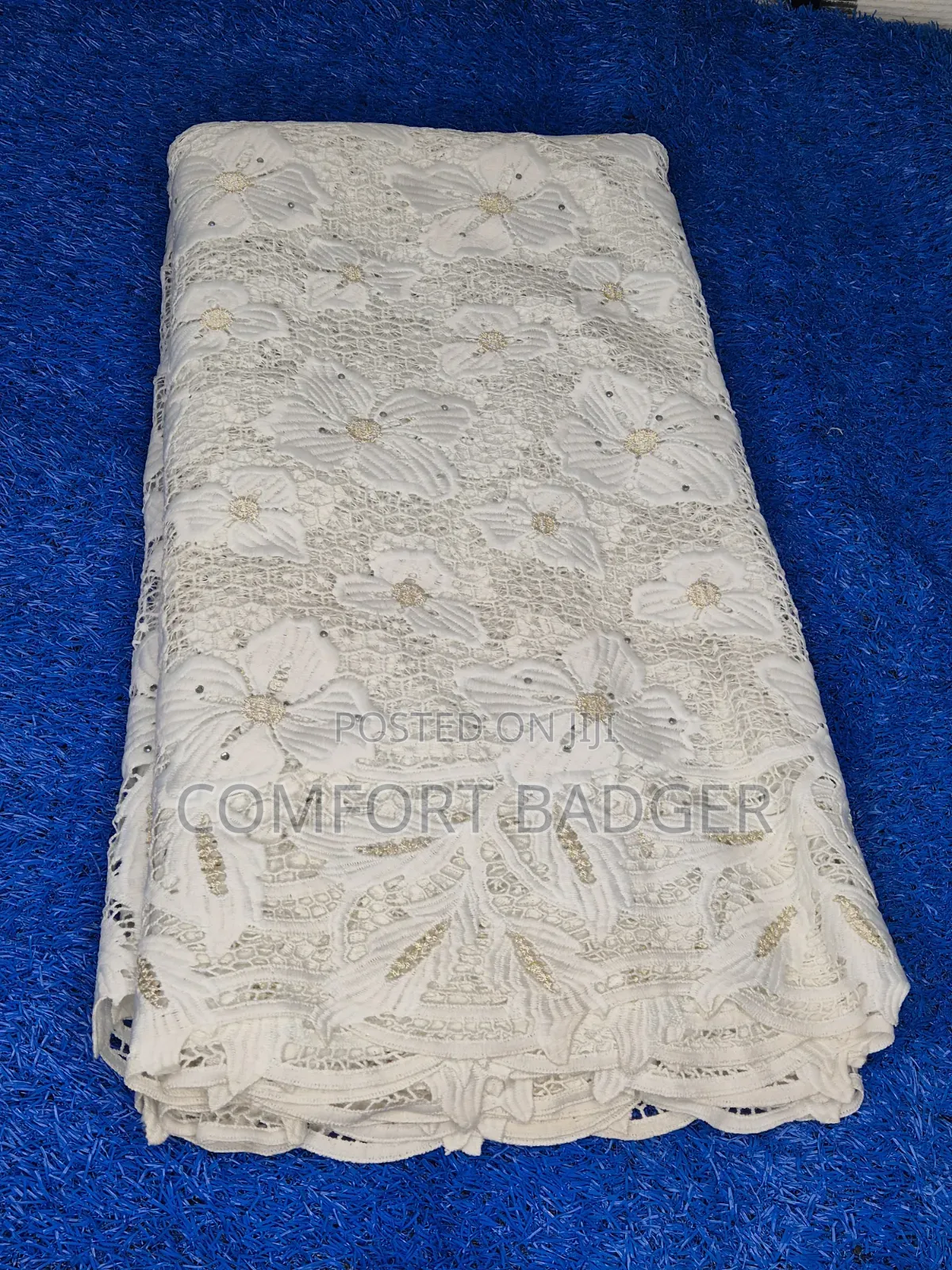 Quality Heavy Weight Embroidery Cord Lace With Floral Details
