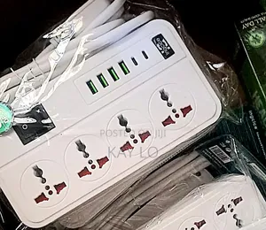Multi Socket Extension With USB and Type C