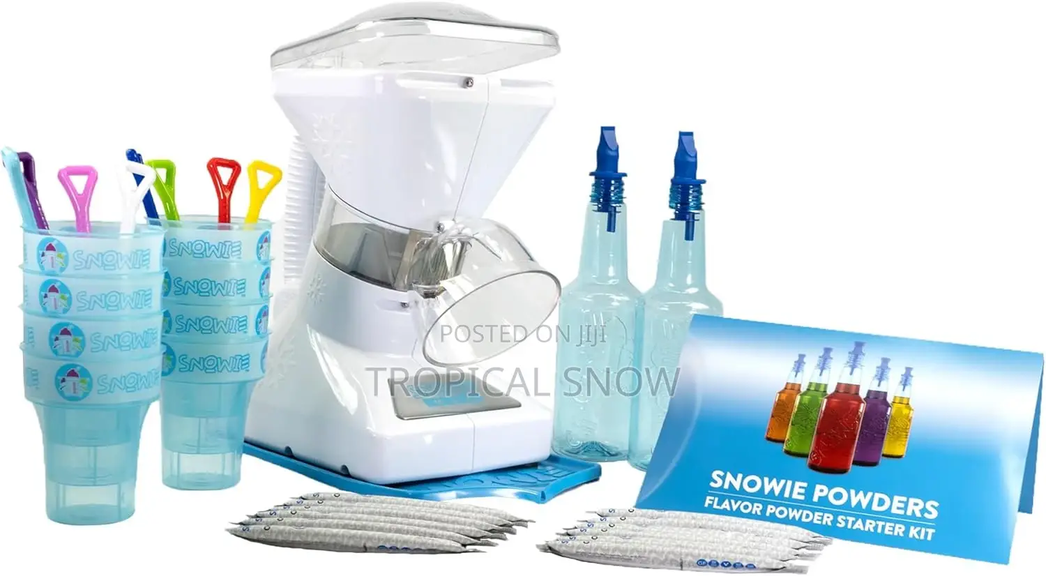 Premium SNOWIE Max Snow Cone Machine With Complete Biz Setup Package