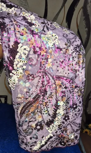 Lightweight Sequin Net Lace With Multi Tonal Sequin Designs