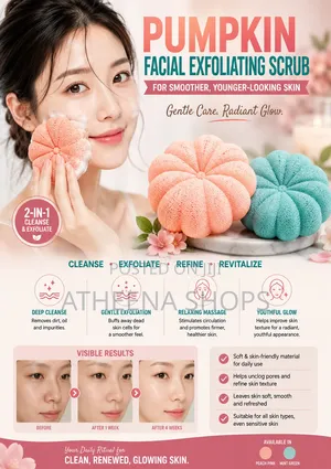 Pumpking Facial Exfoliating Sponge
