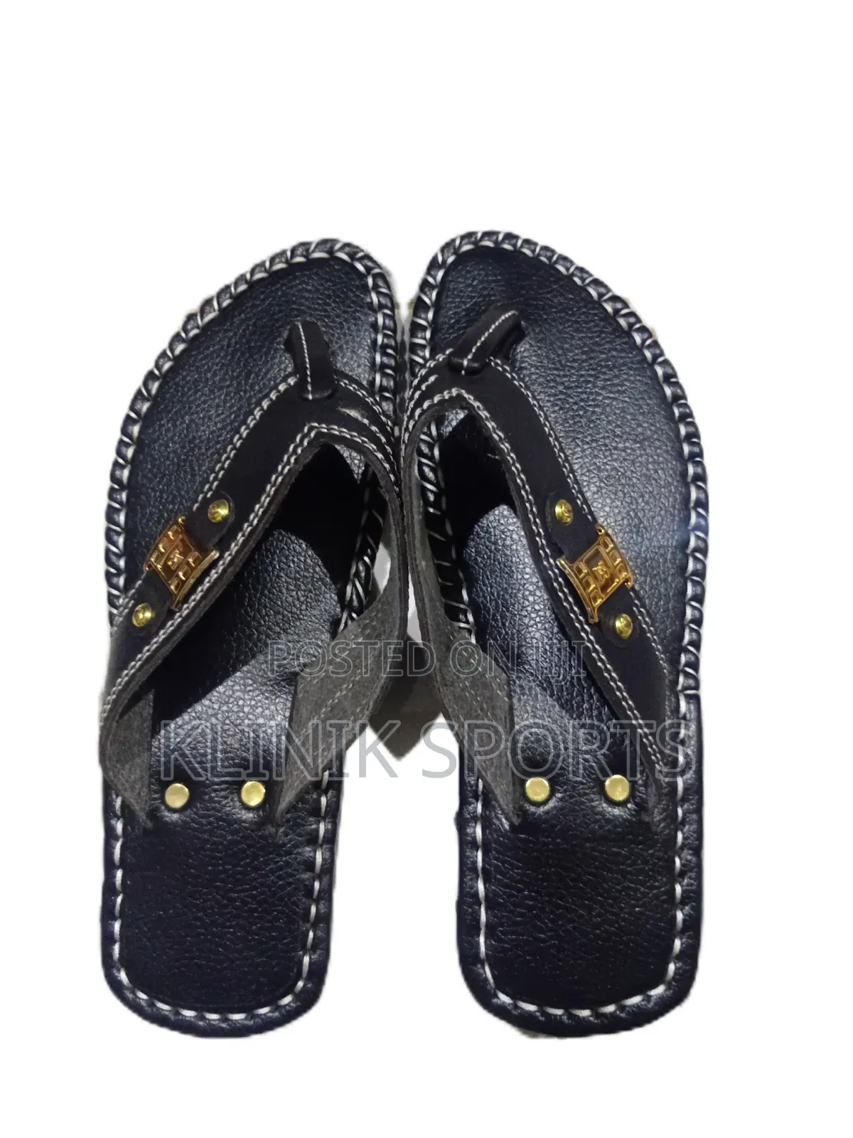 Strong Leather Flip-Flops