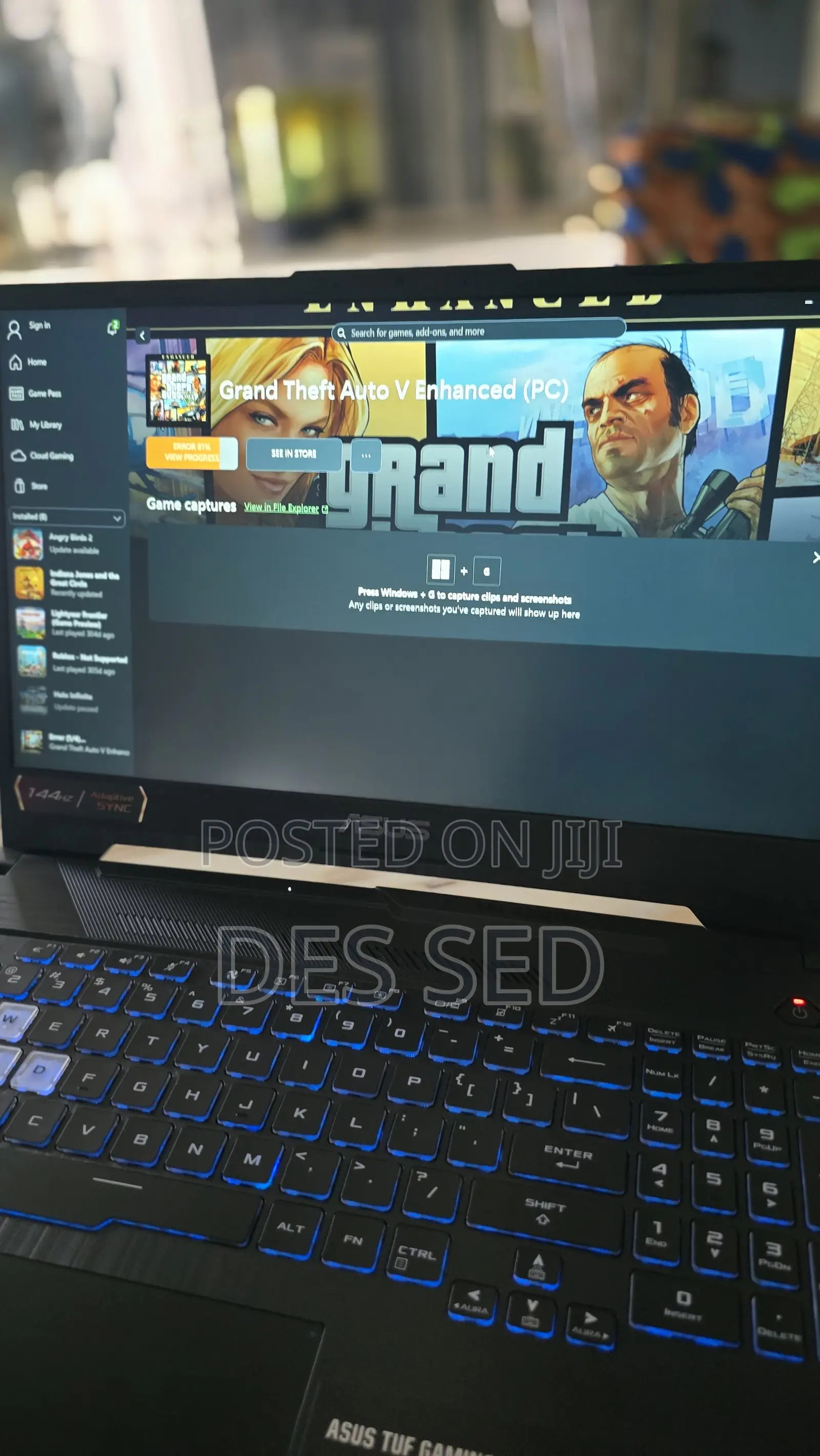 New Laptop Asus TUF Gaming A15 16GB AMD Ryzen 7 SSD 1.5T