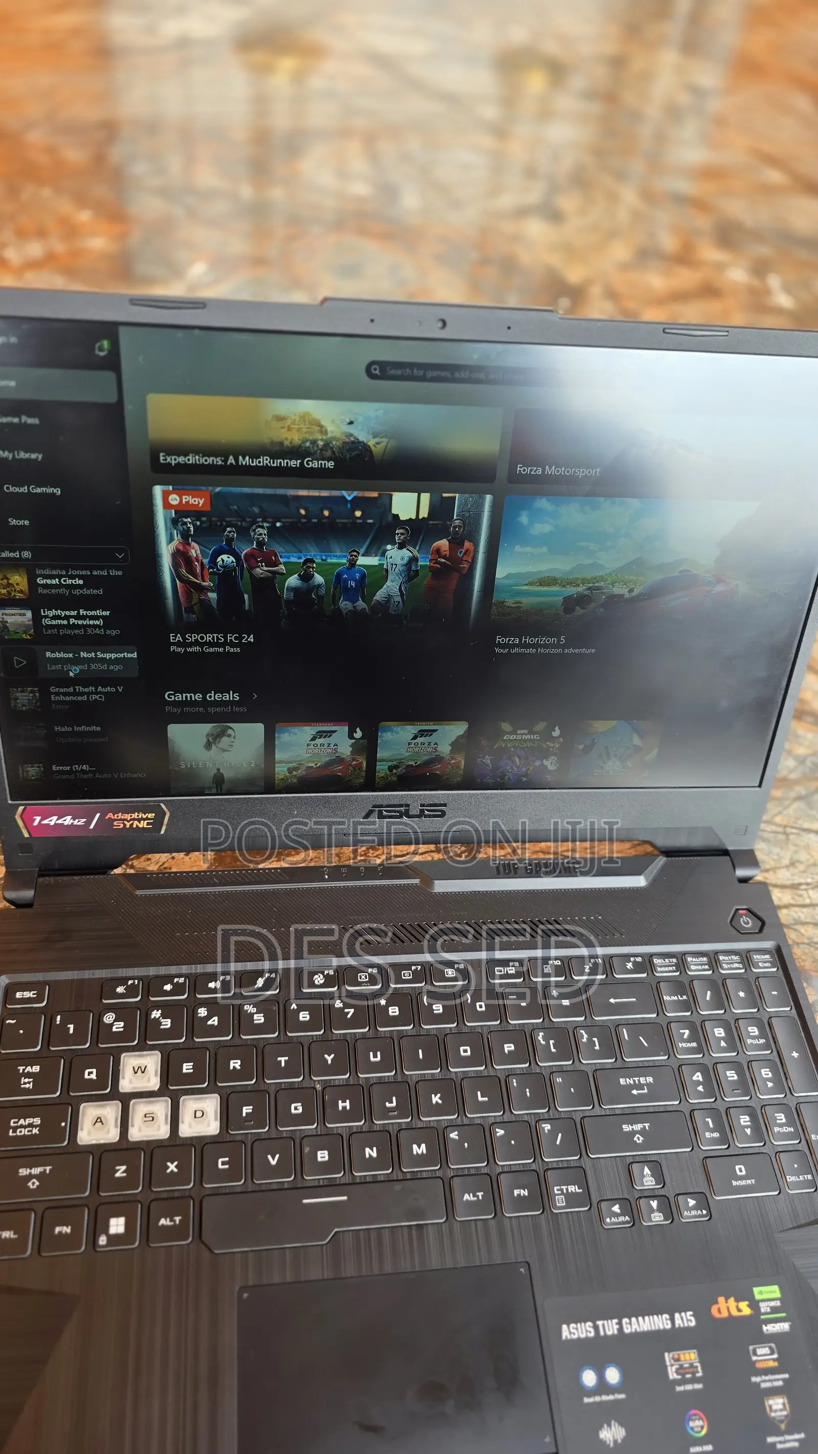 New Laptop Asus TUF Gaming A15 16GB AMD Ryzen 7 SSD 1.5T