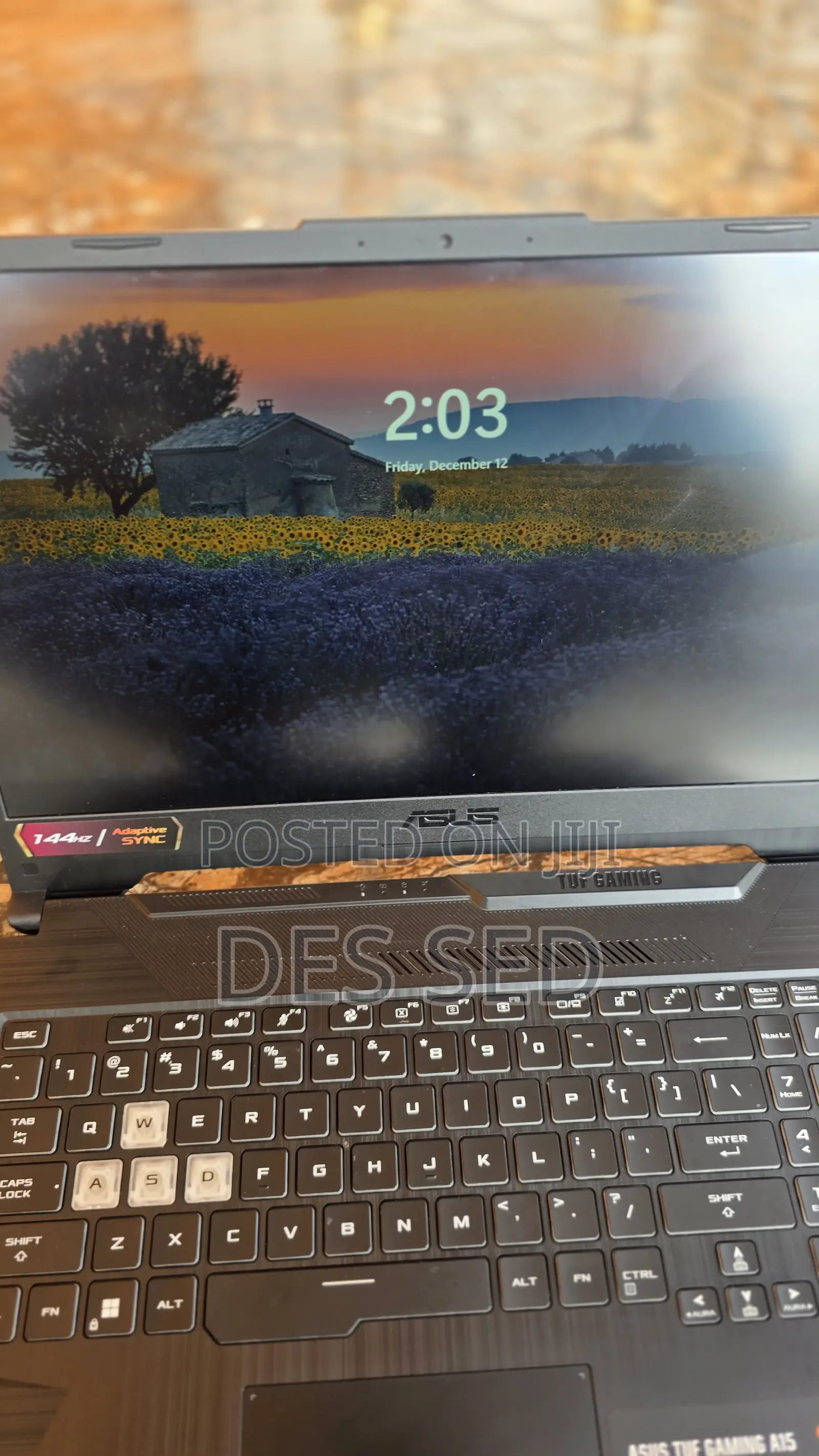 New Laptop Asus TUF Gaming A15 16GB AMD Ryzen 7 SSD 1.5T