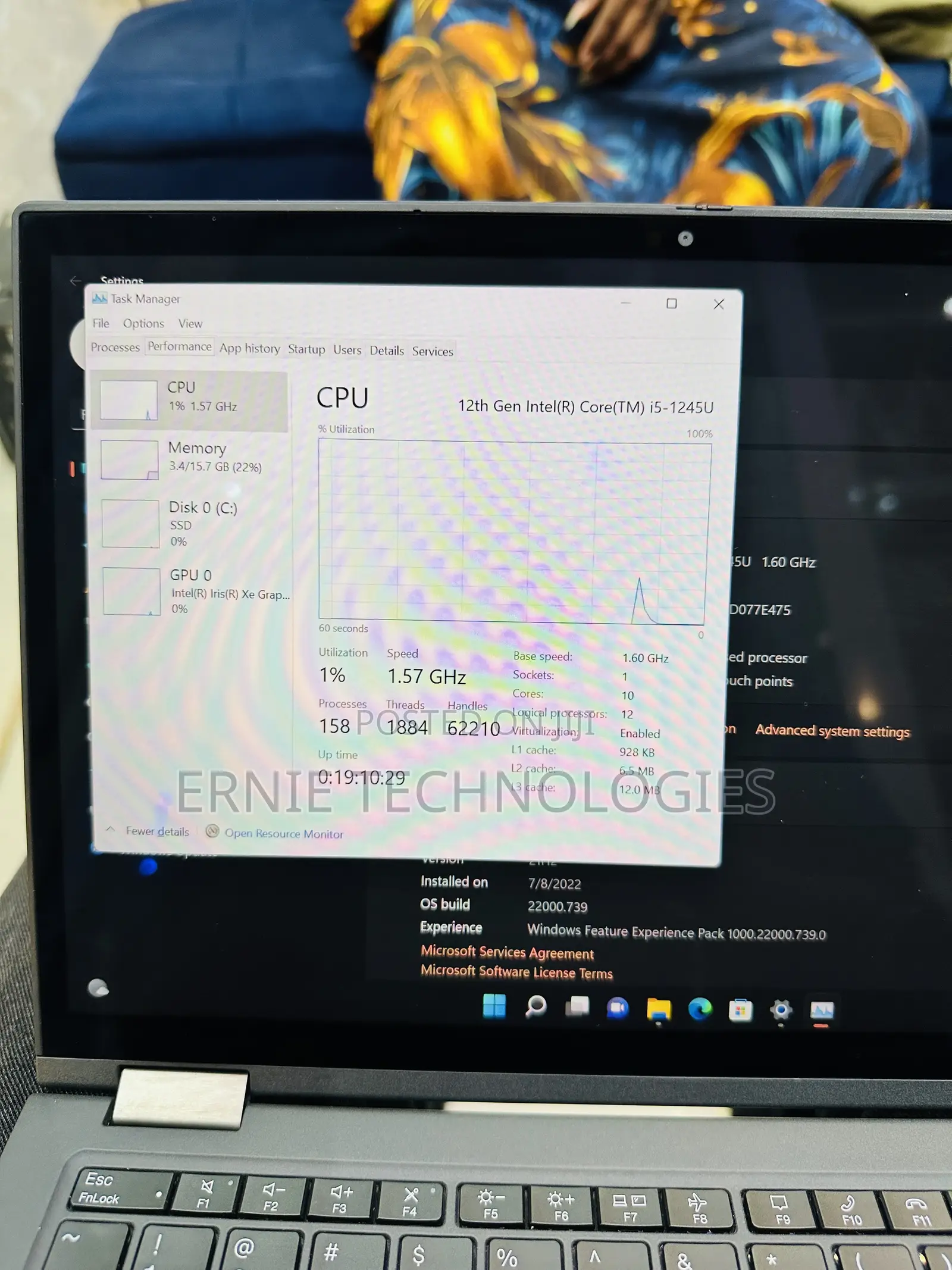 Laptop Lenovo ThinkPad x13 Yoga 16GB Intel Core i5 SSD 256GB