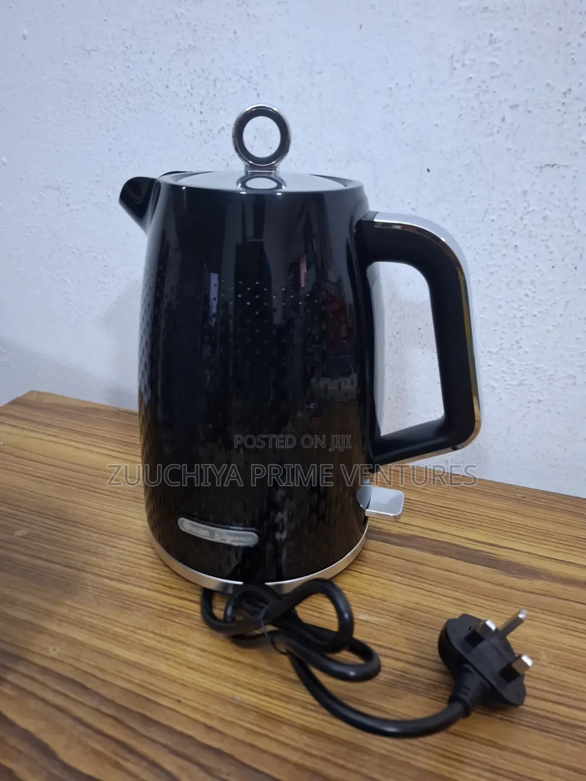 Swan Elegance Kettle (Plastic Black) From Uk 