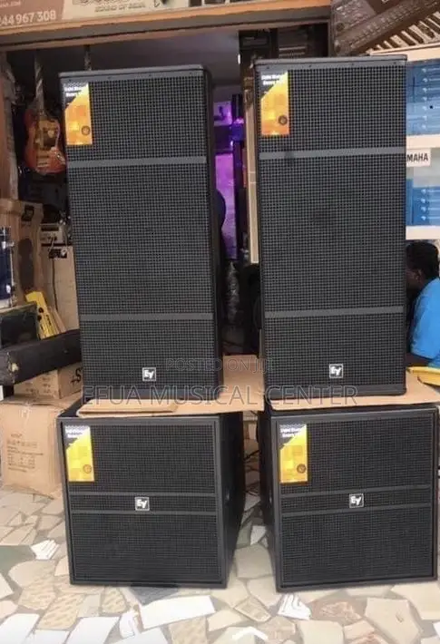 EV Single Bass Speaker Paired With Full Range Speaker (Pair)