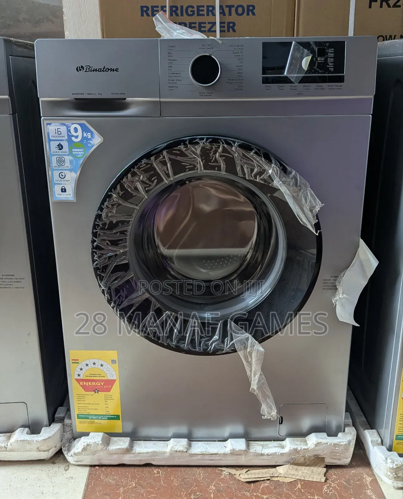 Brand New 9kg Binatone Washing Machine Fully Automatic