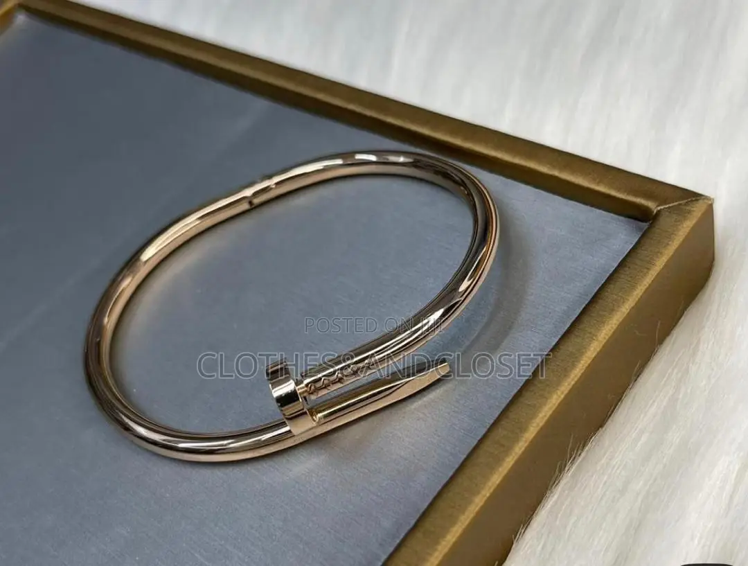 Trendy Gold Cartier Juste Un Clou Inspired Bangle Set