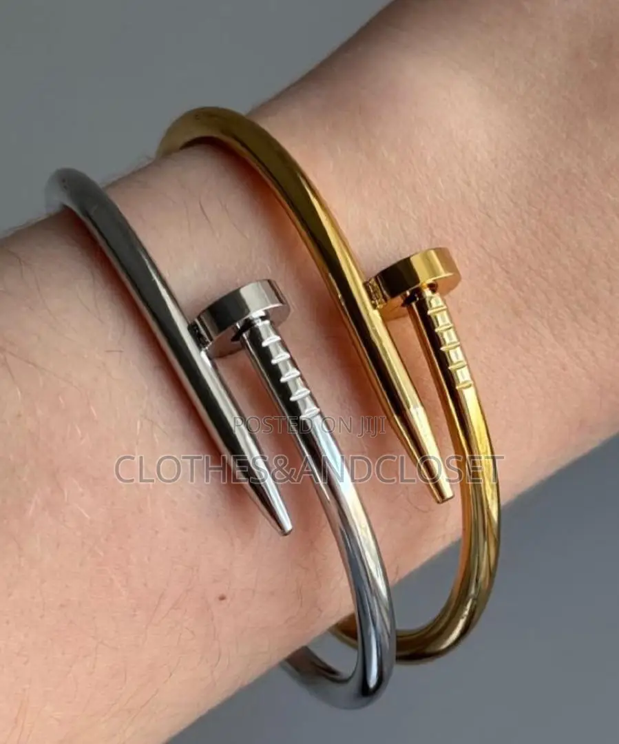Trendy Gold Cartier Juste Un Clou Inspired Bangle Set