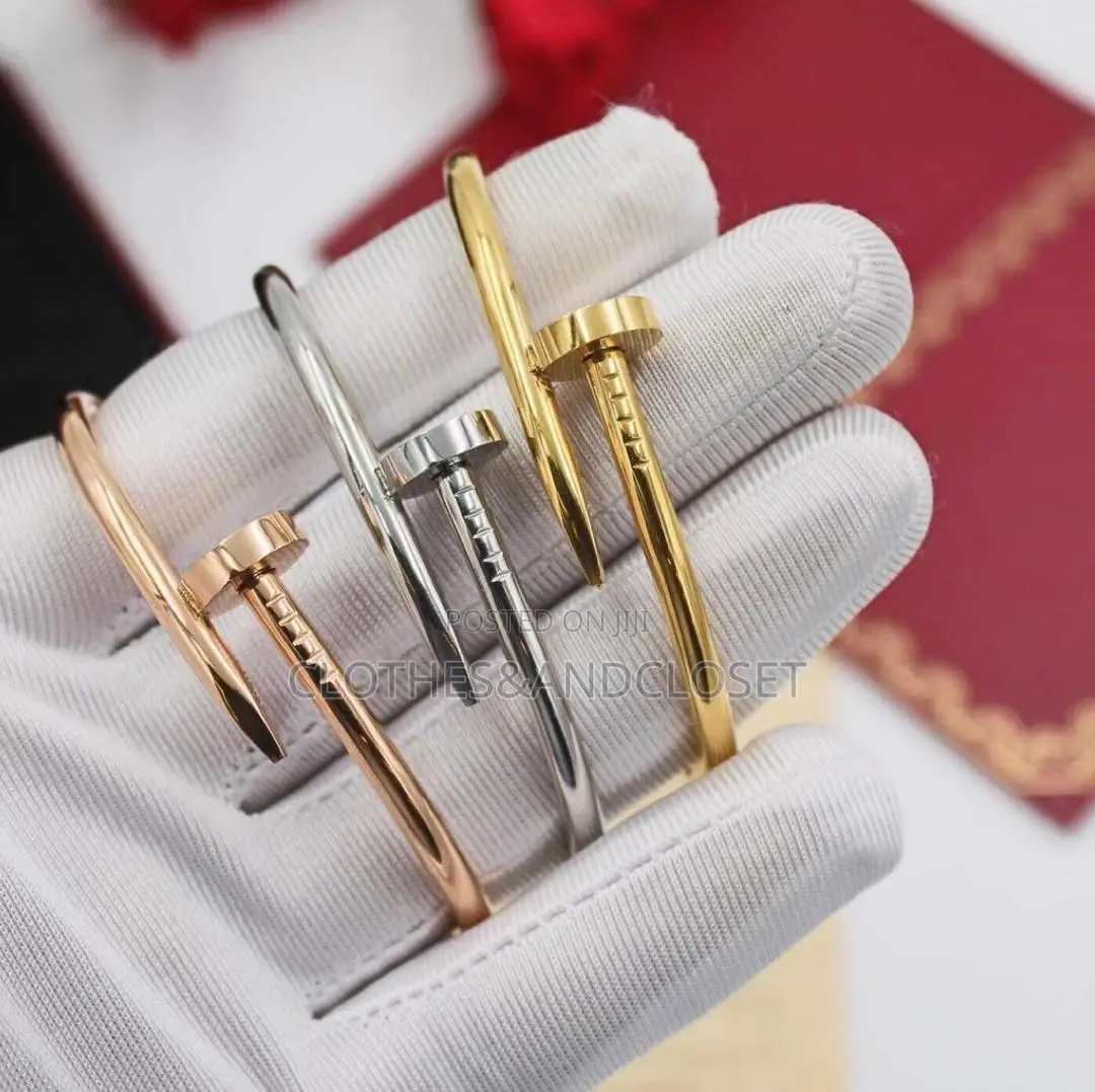 Trendy Gold Cartier Juste Un Clou Inspired Bangle Set