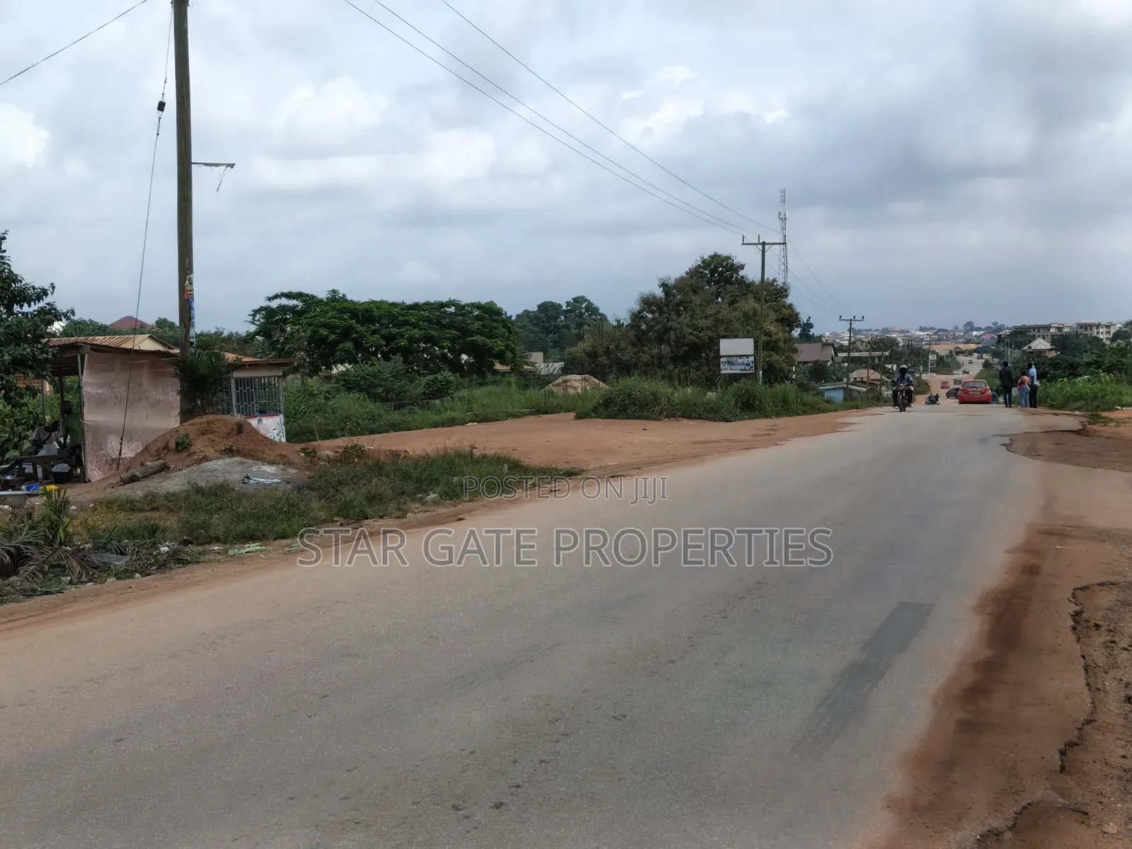 2 Plots Road Side for Sale at Adwumakaase Kesse