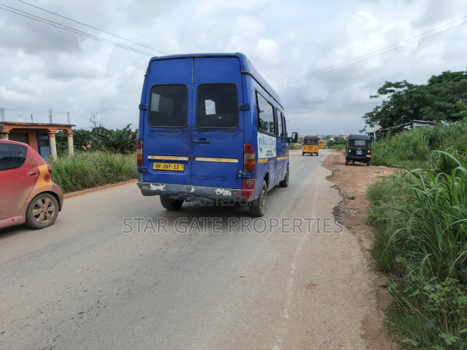 2 Plots Road Side for Sale at Adwumakaase Kesse
