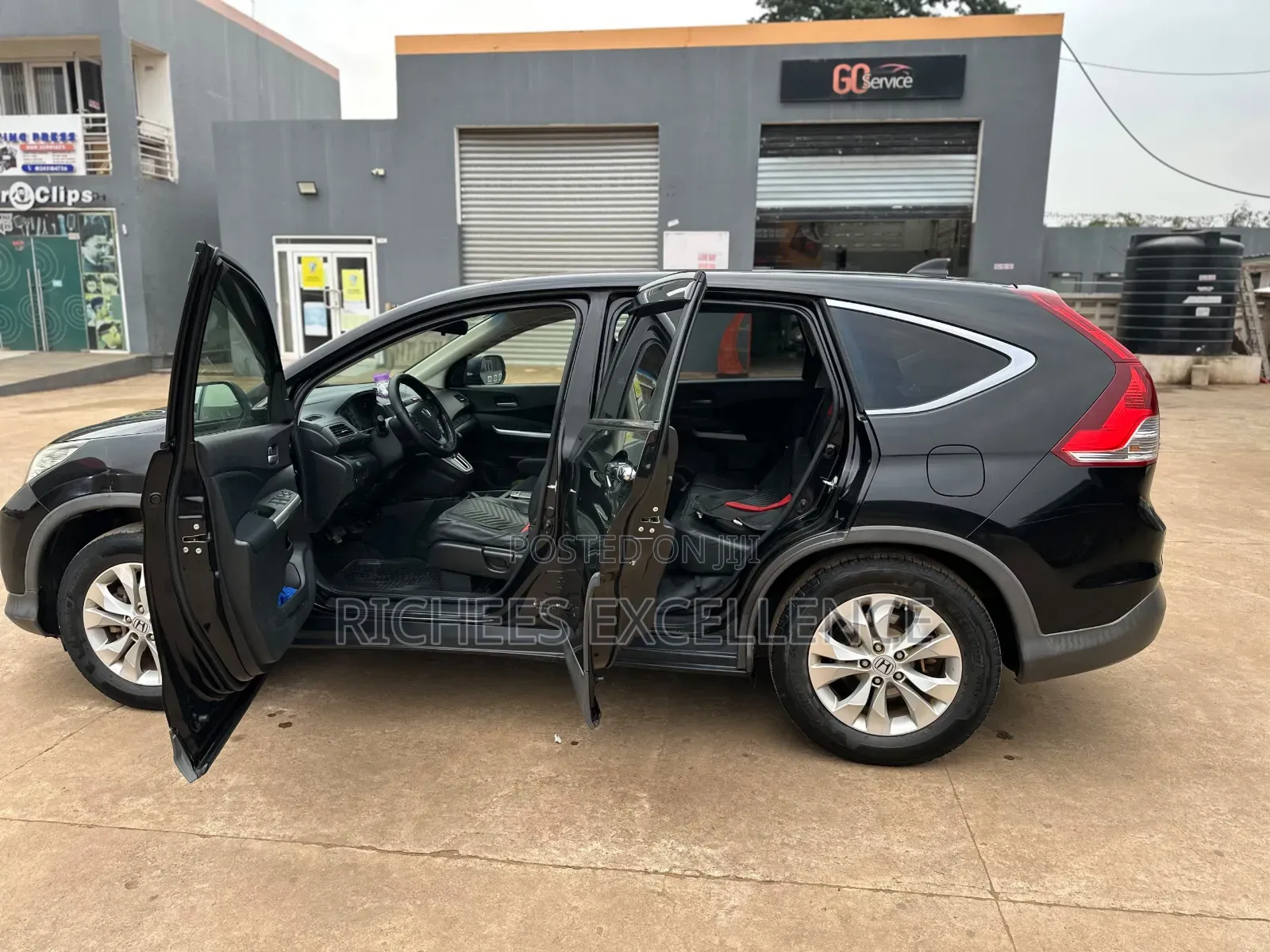 Honda CR-V EX-L 4dr SUV w/Rear Entertainment (2.4L 4cyl 5A) 2014 Black