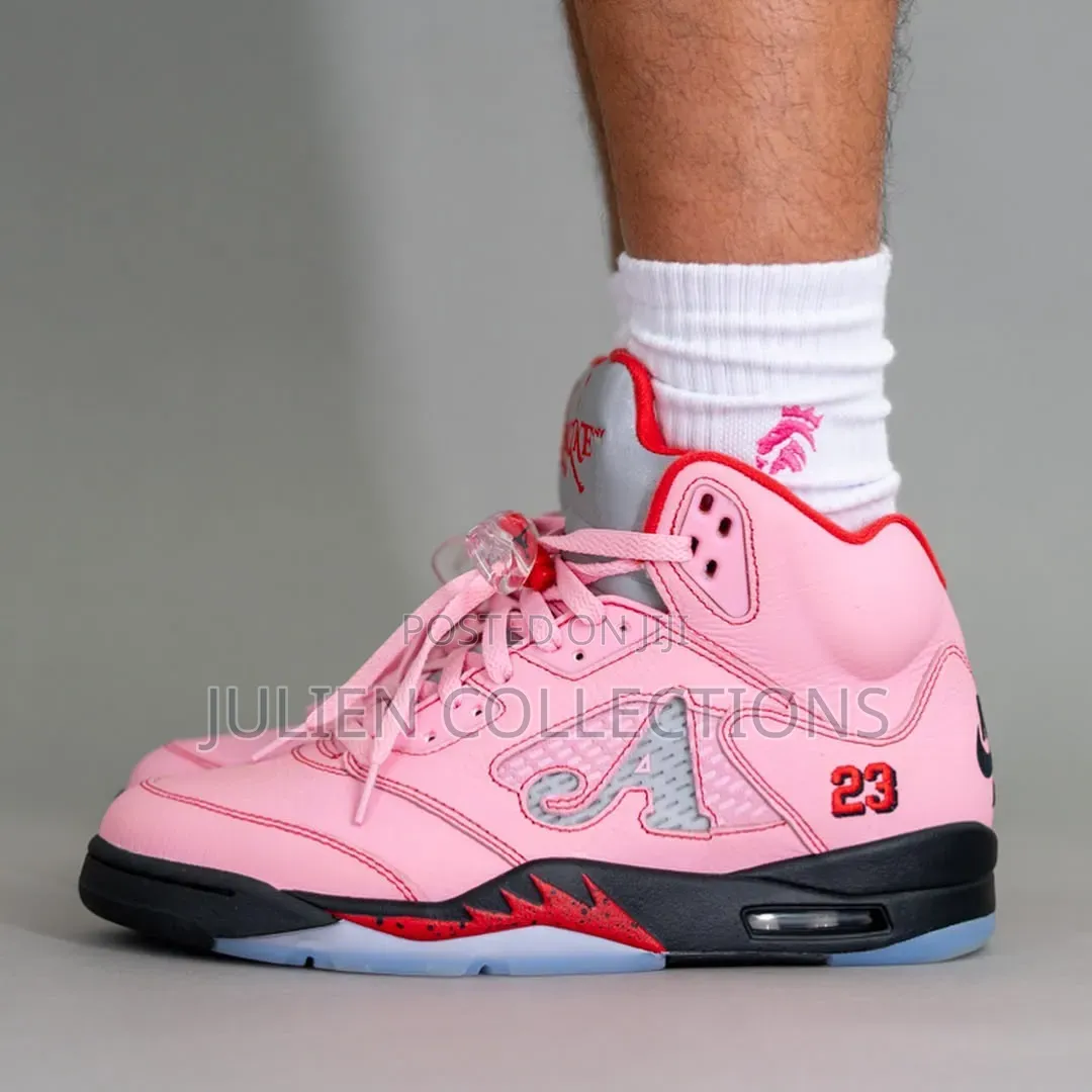 Air Jordan Retro 5 Pink Black