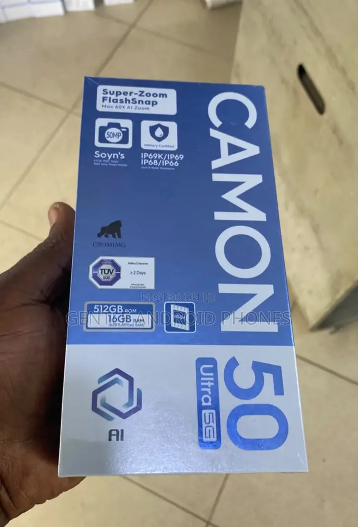 New Tecno Camon 50 Ultra 512 GB Black