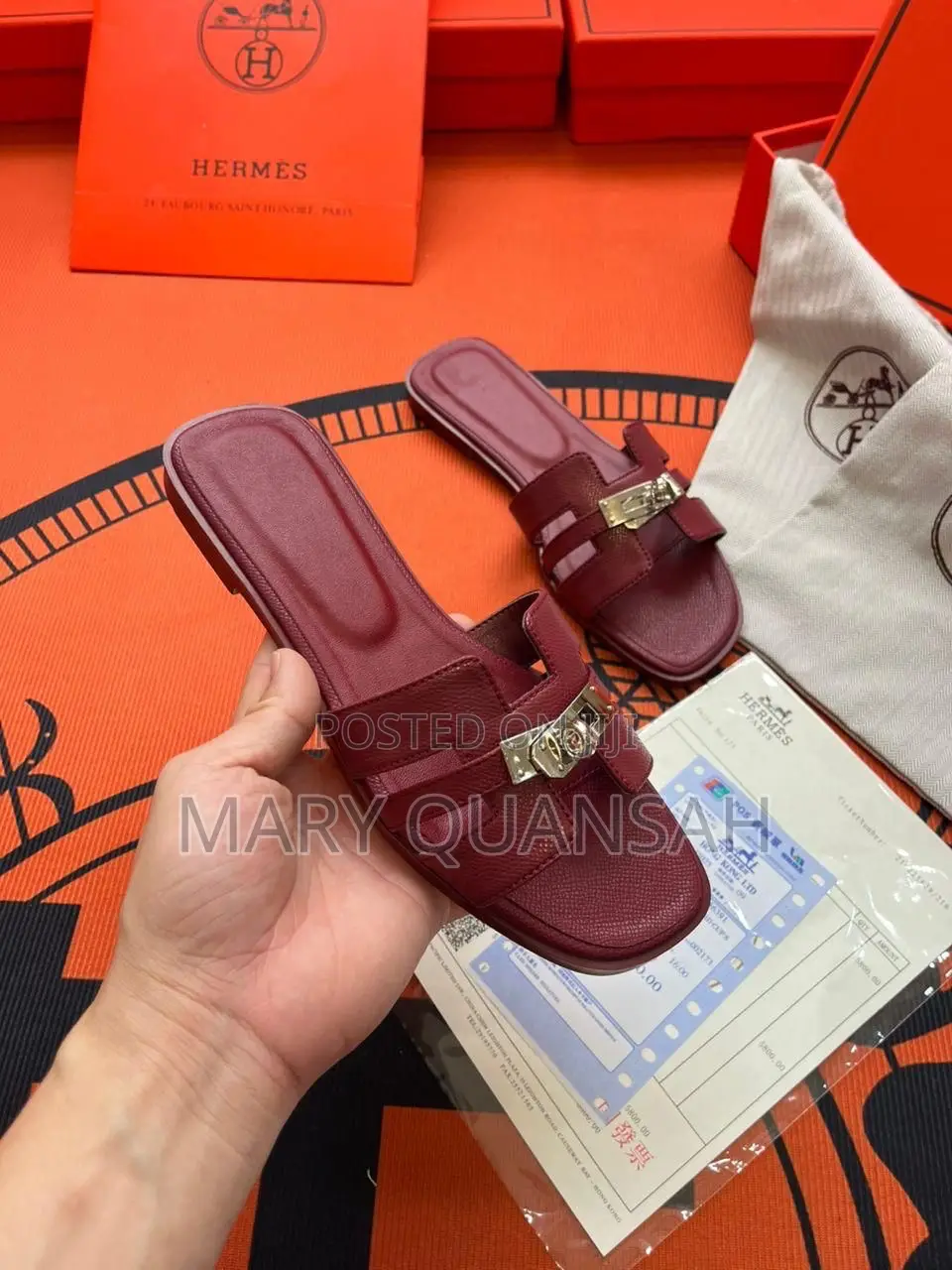 Hermes Slippers